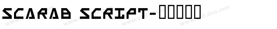 Scarab Script字体转换